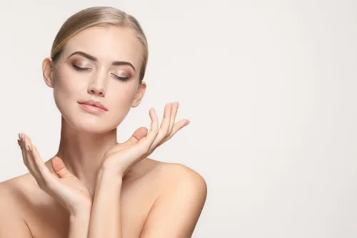 visage peau éclatante